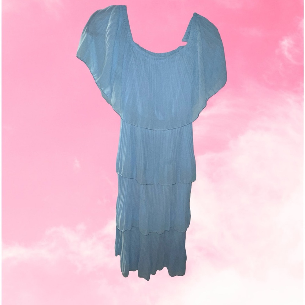 Long Baby Blue Dress